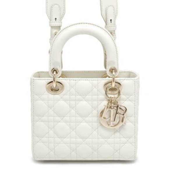Christian Dior Lady MY ABCDIOR Cannage Shoulder Bag white - Picture 1 of 8